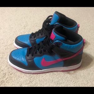 Nike Dunk High ID Miami Vice Blue and Pink